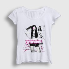 Presmono Kadın Beyaz I Did K-Pop Yves Loona T-Shirt