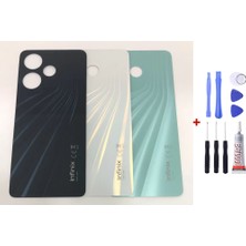 Yedcom Infinix Hot 30 Yeşil Arka Cam Kapak Pil Kapağı Tamir Set Beraber