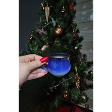 Iles 6'lı Mavi Siyah Detaylı Kahve Fincan Takımı Hediye, Yılbaşı, Özel Günler