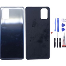 Yedcom Samsung M31S Mavi Uyumlu Arka Cam Kapak Pil Kapağı Tamir Set Beraber