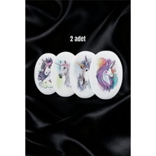 Glanart Unicorn Desenli Oval Silgi 2 Adet