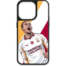 iPhone 14 Pro Uyumlu Galatasaray Leroy Sane Gol Sevinci Cam Lisanslı Telefon Kılıfı