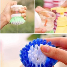 Go İthalat Deterjan Hazneli Kolay Bulaşık Yıkama Fırçası Bulaşık Sünger (4989)