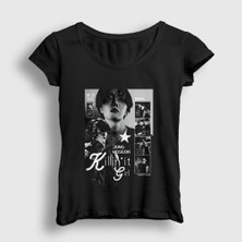 Presmono Kadın Siyah Killin It Girl J-Hope Jung Hoseok T-Shirt