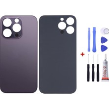 Yedcom Iphone 14 Pro Max Mor Uyumlu Arka Cam Kapak Pil Kapağı Tamir Set Beraber