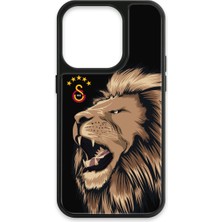 iPhone 15 Pro Uyumlu Galatasaray Aslan Gibi Kükre Cam Lisanslı Telefon Kılıfı