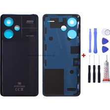 Yedcom Xiaomi Redmi Note 13 Pro Plus 5g Siyah Arka Cam Kapak Pil Kapağı Tamir Set Beraber
