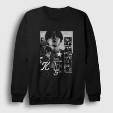 Presmono Unisex Siyah Killin It Girl J-Hope Jung Hoseok Sweatshirt