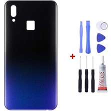 Yedcom Vivo Y93 Siyah  Arka Cam Kapak Pil Kapağı Tamir Set Beraber