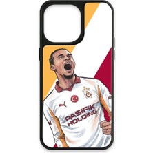 iPhone 14 Pro Max Uyumlu Galatasaray Leroy Sane Gol Sevinci Cam Lisanslı Telefon Kılıfı