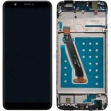 OEM Hwi Uyumlu P Smart 2018 LCD Ekran Siyah Çıtalı