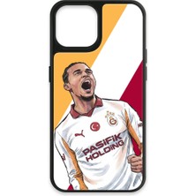 iPhone 14 Uyumlu Galatasaray Leroy Sane Gol Sevinci Cam Lisanslı Telefon Kılıfı