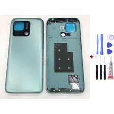 Yedcom Xiaomi Redmi 10C Yeşil Arka Cam Kapak Pil Kapağı Tamir Set Beraber