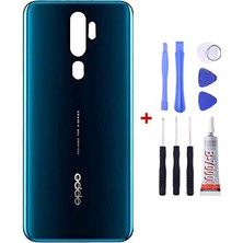 Yedcom Oppo A9 2020 Yeşil Arka Cam Kapak Pil Kapağı Tamir Set Beraber