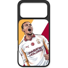 iPhone 17 Pro Uyumlu Galatasaray Leroy Sane Gol Sevinci Cam Lisanslı Telefon Kılıfı