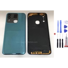 Yedcom Tecno Spark 8t Yeşil Arka Cam Kapak Pil Kapağı Tamir Set Beraber