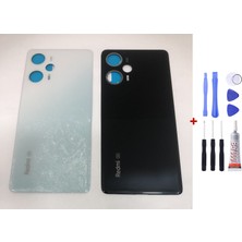 Yedcom Xiaomi Xiaomi Poco F5 Beyaz Arka Cam Kapak Pil Kapağı Tamir Set Beraber