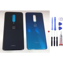 Yedcom One Plus 7 Pro Siyah Arka Cam Kapak Pil Kapağı Tamir Set Beraber