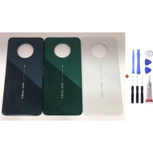 Yedcom Infinix Note 7 Yeşil Arka Cam Kapak Pil Kapağı Tamir Set Beraber