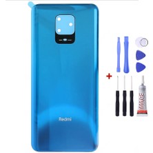 Yedcom Xiaomi Redmi Note 9 Pro Mavi Arka Cam Kapak Pil Kapağı Tamir Set Beraber