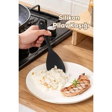 Sween Home Silikon Pilav Kaşığı Siyah Renk 22 cm