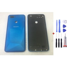 Yedcom Oppo A12 Siyah Arka Cam Kapak Pil Kapağı Tamir Set Beraber