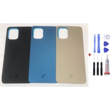 Yedcom Reeder S19 Max Pro Siyah Arka Cam Kapak Pil Kapağı Tamir Set Beraber