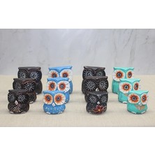 Shoplet Buğz Ahşap 3'lü Baykuş Seti Model 5