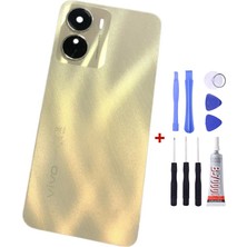 Yedcom Vivo Y16 Sarı Arka Cam Kapak Pil Kapağı Tamir Set Beraber