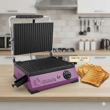 HDF Atababa 8 Dilim Döküm Plaka Ev Tipi Tost Makinesi - Büfe Tipi 220V