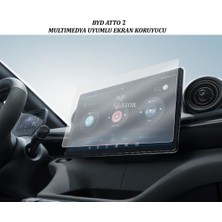 GLASOR Byd Atto 2 Navigasyon ve Multimedya 12.8'' Ekran Uyumlu 9h Nano Ekran Koruyucu