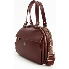 Sanmorris Kadın Suni Deri Ayarlanabilir Çapraz Askılı Smart Casual Omuz ve El Çantası 1431