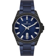 Daniel Klein Orijinal Erkek Kol Saati Komple Çelik Takvimli Fosforlu