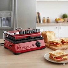 HDF Atababa 8 Dilim Döküm Plaka Ev Tipi Tost Makinesi - Büfe Tipi 220V