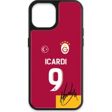Belirtilmemiş iPhone 15 Uyumlu Galatasaray Mauro Icardi Parçalı Forma Imzalı Cam Lisanslı Telefon Kılıfı