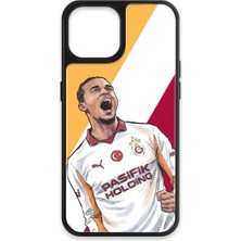 iPhone 13 Uyumlu Galatasaray Leroy Sane Gol Sevinci Cam Lisanslı Telefon Kılıfı