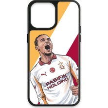 iPhone 13 Pro Max Uyumlu Galatasaray Leroy Sane Gol Sevinci Cam Lisanslı Telefon Kılıfı