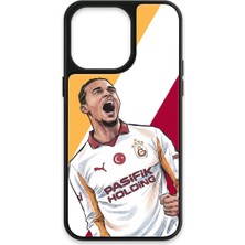 iPhone 15 Pro Max Uyumlu Galatasaray Leroy Sane Gol Sevinci Cam Lisanslı Telefon Kılıfı