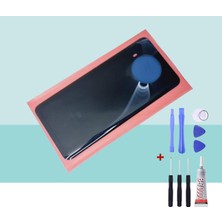 Yedcom Xiaomi Mi 10T Lite Siyah Arka Cam Kapak Pil Kapağı Tamir Set Beraber