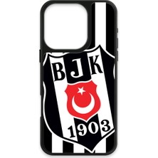 Belirtilmemiş iPhone 16 Pro Uyumlu Beşiktaş Büyük Arma Cam Lisanslı Telefon Kılıfı
