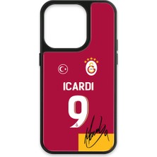 iPhone 15 Pro Uyumlu Galatasaray Mauro Icardi Parçalı Forma Imzalı Cam Lisanslı Telefon Kılıfı
