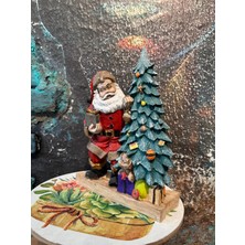 El Boyaması Polyester Noel Baba