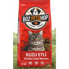 Boz Petshop’a Özel Yenilebilir Orta Segment Yetişikin Kedi Maması 15 kg Kuzu Etli