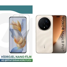 ECR MOBILE Honor Magic 8 Pro ile Uyumlu Hidrojel Nano Film Hd Şeffaf Ekran Koruyucu(Tempered Cam Değildir!)