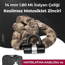 Armor 714 Mv Kesilmez Motosiklet Zincir Kilit 14 mm 1.80 mt U Kilit