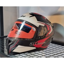 Mh Sports Interkom Uyumlu Güneş Vizörlü Fullface Kask(Pinlock ve Buff Hediyeli)