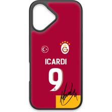 iPhone 17 Uyumlu Galatasaray Mauro Icardi Parçalı Forma Imzalı Cam Lisanslı Telefon Kılıfı