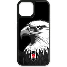 iPhone 14 Uyumlu Beşiktaş Büyük Kartal Cam Lisanslı Telefon Kılıfı