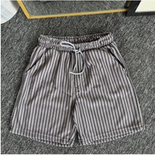 Risil-Nu Company Yeni Sezon Premium Pamuklu Petek Kumaş Kendinden Desenli Unisex Şort
