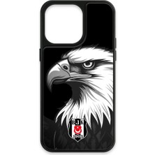 iPhone 15 Pro Max Uyumlu Beşiktaş Büyük Kartal Cam Lisanslı Telefon Kılıfı